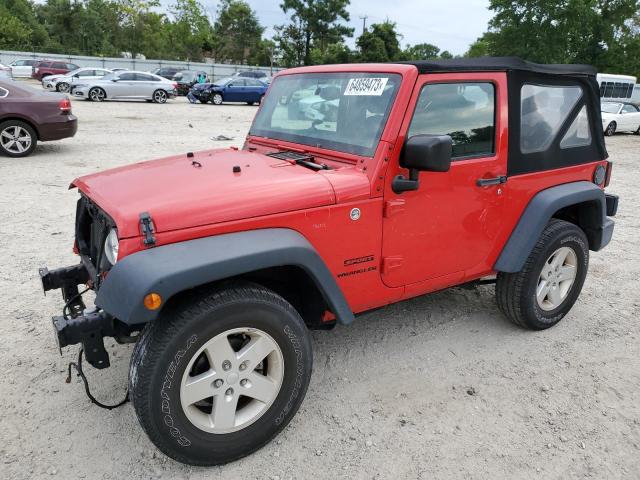 1C4AJWAGXHL519664 - 2017 JEEP WRANGLER SPORT RED photo 1