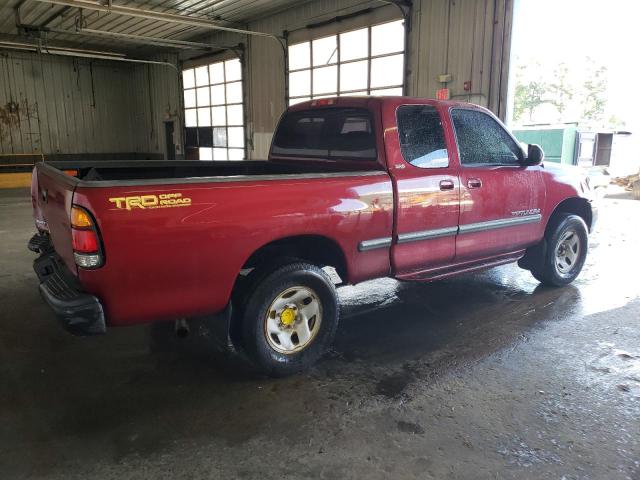 5TBRN34142S324249 - 2002 TOYOTA TUNDRA ACCESS CAB SR5 MAROON photo 3