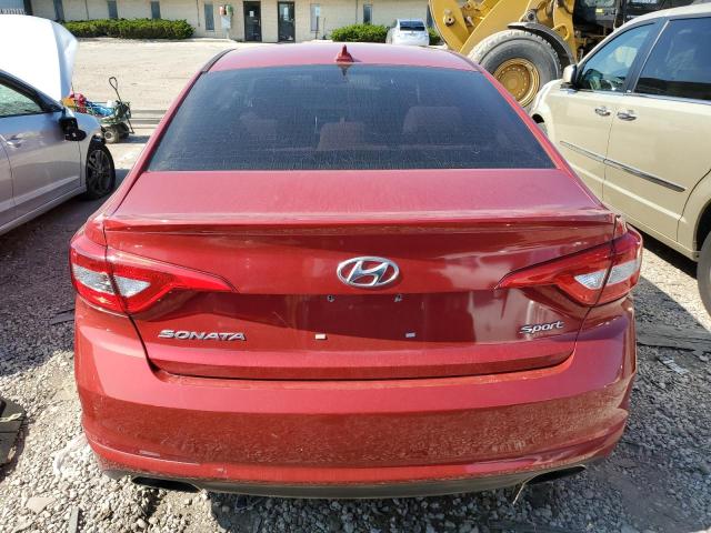 5NPE34AF9HH559861 - 2017 HYUNDAI SONATA SPORT RED photo 6