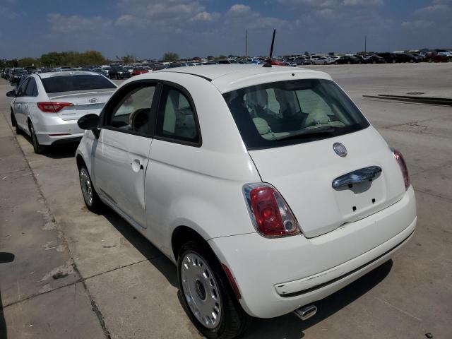 3C3CFFAR5CT380458 - 2012 FIAT 500 POP WHITE photo 2