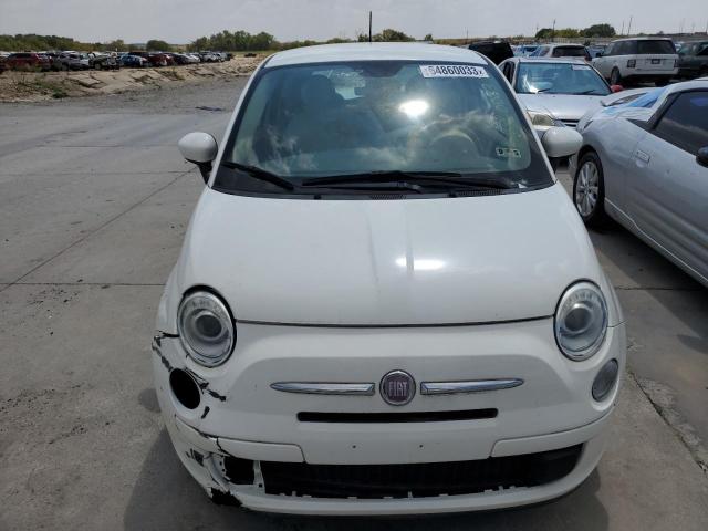 3C3CFFAR5CT380458 - 2012 FIAT 500 POP WHITE photo 5