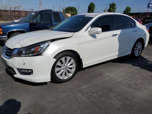 1HGCR3F82EA023509 - 2014 HONDA ACCORD EXL WHITE photo 1