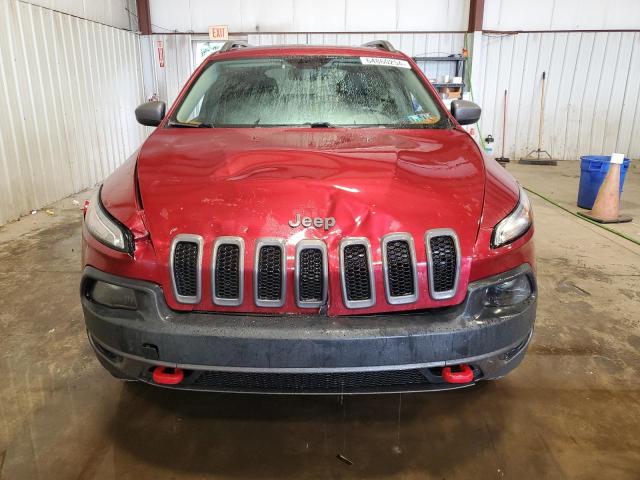 1C4PJMBS5EW191386 - 2014 JEEP CHEROKEE TRAILHAWK MAROON photo 5