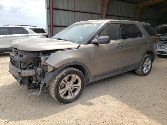 1FM5K8AR5HGC48397 - 2017 FORD EXPLORER POLICE INTERCEPTOR TAN photo 1
