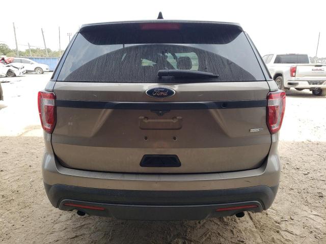 1FM5K8AR5HGC48397 - 2017 FORD EXPLORER POLICE INTERCEPTOR TAN photo 6