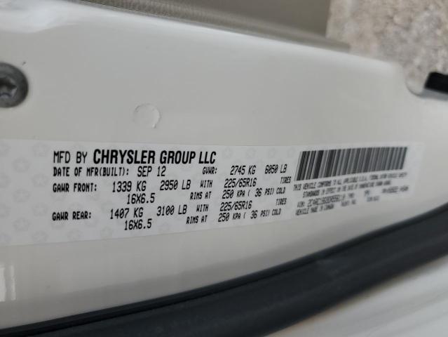 2C4RC1BG9DR556110 - 2013 CHRYSLER TOWN & COU TOURING WHITE photo 13