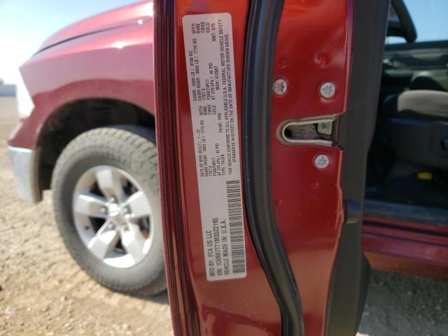 1C6RR7TT1MS522195 - 2021 RAM 1500 CLASS SLT Қызыл фото 12