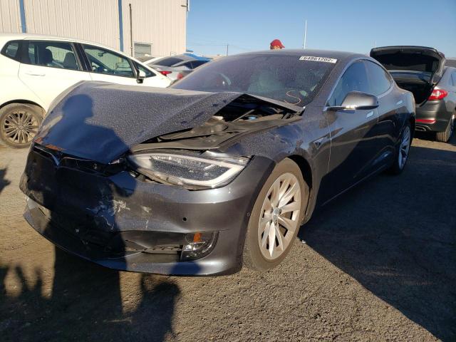 5YJSA1E25HF229390 - 2017 TESLA MODEL S Մոխրագույն լուսանկար 2