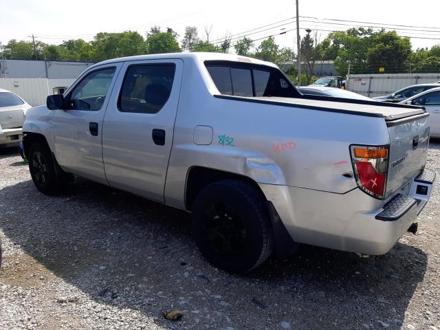 2HJYK16228H519176 - 2008 HONDA RIDGELINE RT SILVER photo 2