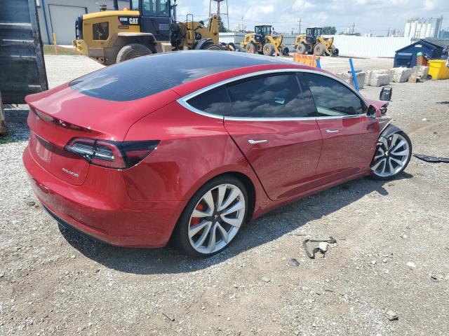 5YJ3E1EB5JF080560 - 2018 TESLA MODEL 3 RED photo 3