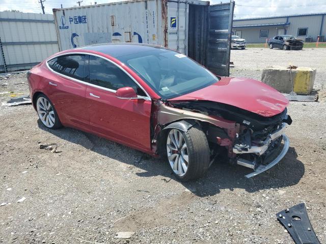 5YJ3E1EB5JF080560 - 2018 TESLA MODEL 3 RED photo 4