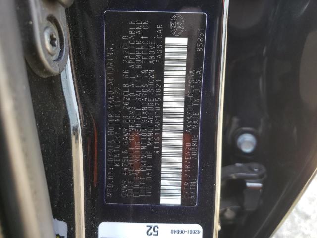 4T1G11AK1PU751821 - 2023 TOYOTA CAMRY SE NIGHT SHADE BLACK photo 13