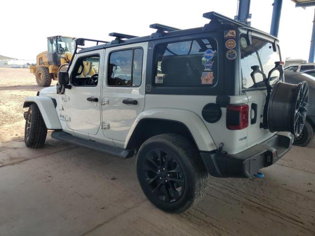 1C4JJXP62NW266791 - 2022 JEEP WRANGLER U SAHARA 4XE WHITE photo 2