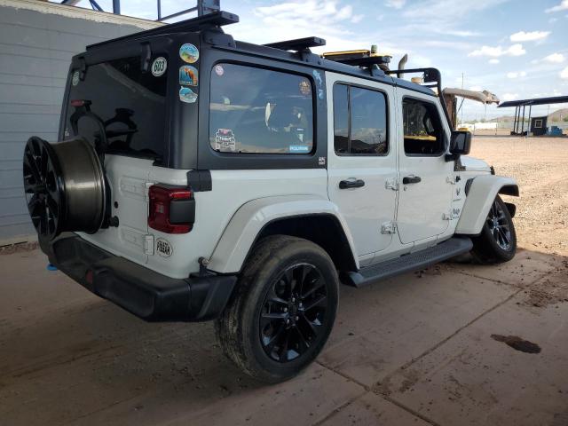 1C4JJXP62NW266791 - 2022 JEEP WRANGLER U SAHARA 4XE WHITE photo 3
