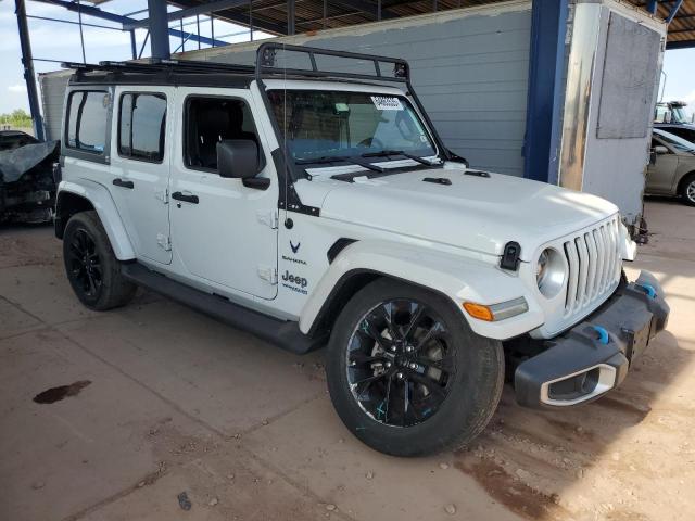 1C4JJXP62NW266791 - 2022 JEEP WRANGLER U SAHARA 4XE WHITE photo 4