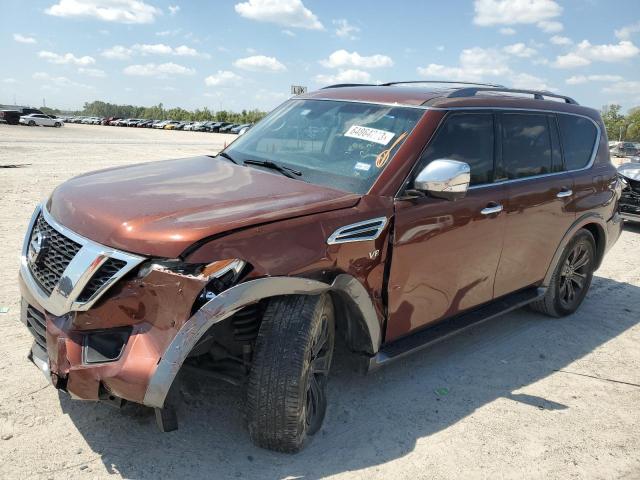 JN8AY2NF8H9303707 - 2017 NISSAN ARMADA PLATINUM BROWN photo 1