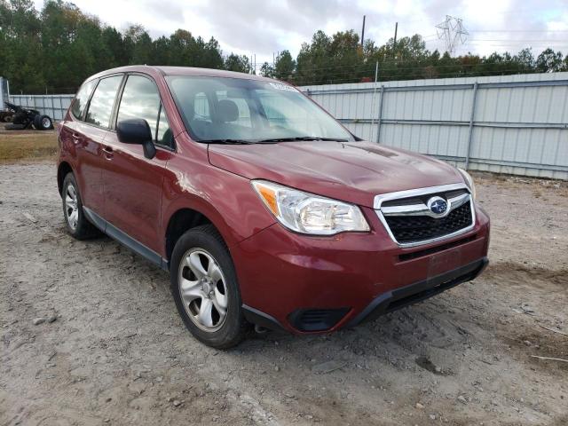 JF2SJAACXGH557399 - 2016 SUBARU FORESTER 2.5I BURGUNDY photo 1