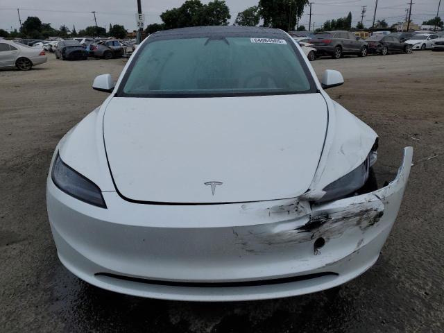 5YJ3E1EA7SF893875 - 2025 TESLA MODEL 3 WHITE photo 5