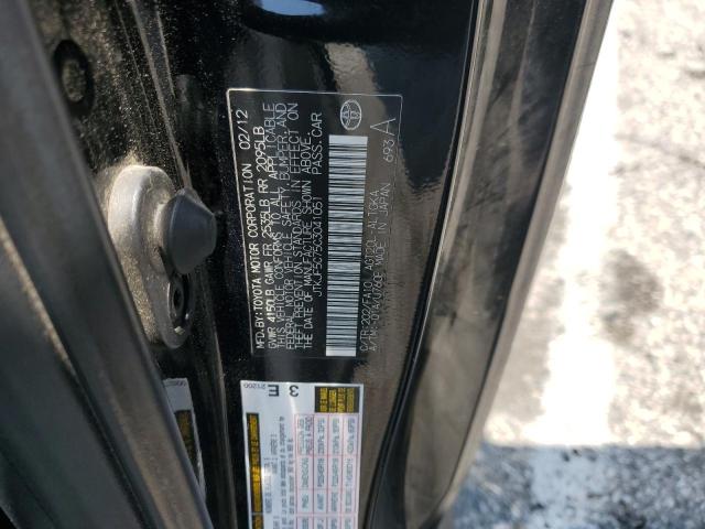 JTKJF5C75C3041051 - 2012 TOYOTA SCION TC BLACK photo 13