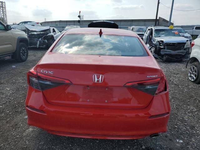 2HGFE2F56PH507020 - 2023 HONDA CIVIC SPORT RED photo 6