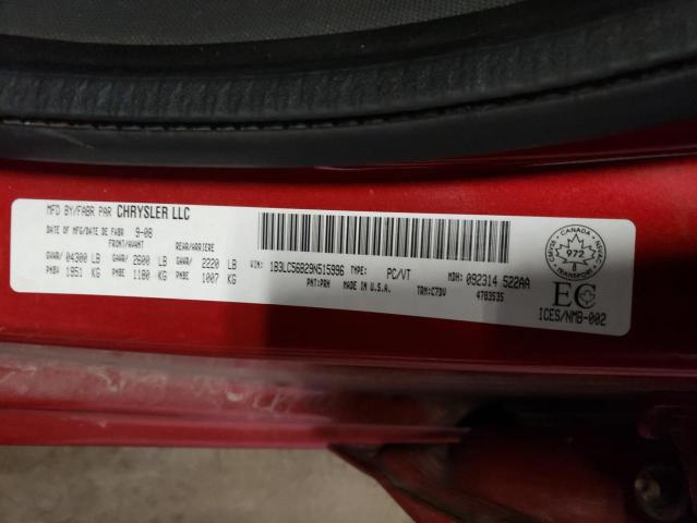 1B3LC56B29N515996 - 2009 DODGE AVENGER SXT RED photo 12