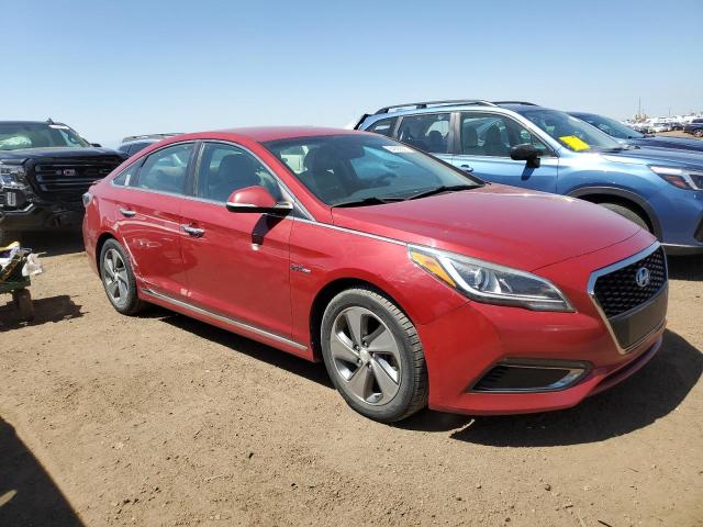 KMHE34L1XGA017736 - 2016 HYUNDAI SONATA HYBRID RED photo 4