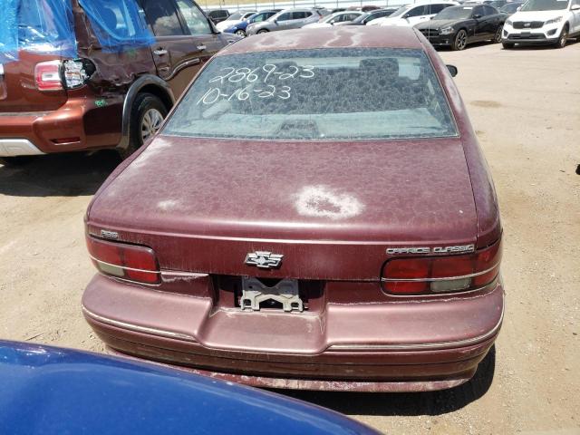 1G1BN53E4MW193103 - 1991 CHEVROLET CAPRICE CLASSIC LTZ MAROON photo 6