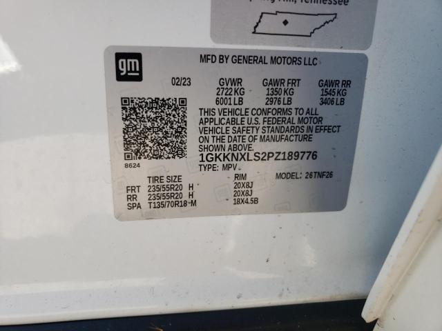 1GKKNXLS2PZ189776 - 2023 GMC ACADIA DENALI 白色 照片 12