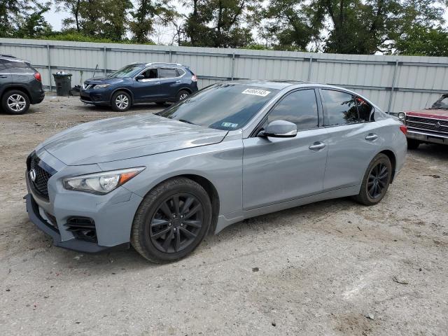 JN1BV7AR3FM392170 - 2015 INFINITI Q50 BASE GRAY photo 1