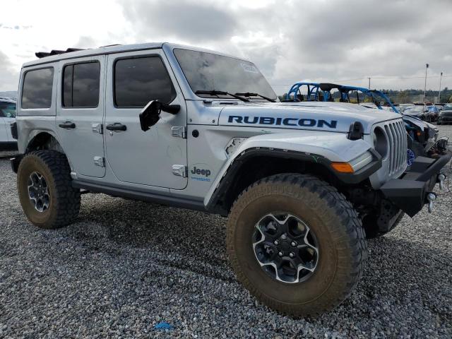 1C4JJXR62NW178627 - 2022 JEEP WRANGLER RUBICON 4XE SILVER photo 4