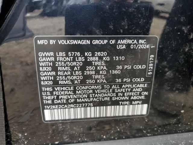 1V2KE2CA2RC227775 - 2024 VOLKSWAGEN ATLAS CROS SE Սև լուսանկար 14