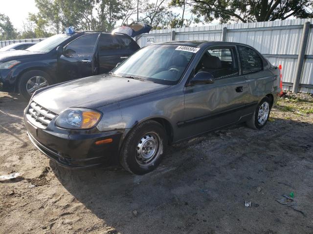 KMHCG35C25U349668 - 2005 HYUNDAI ACCENT GS GRAY photo 1