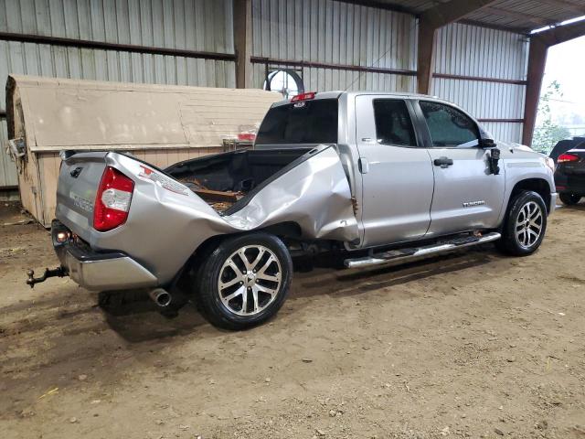 5TFRM5F17JX125191 - 2018 TOYOTA TUNDRA DOUBLE CAB SR/SR5 SILVER photo 3