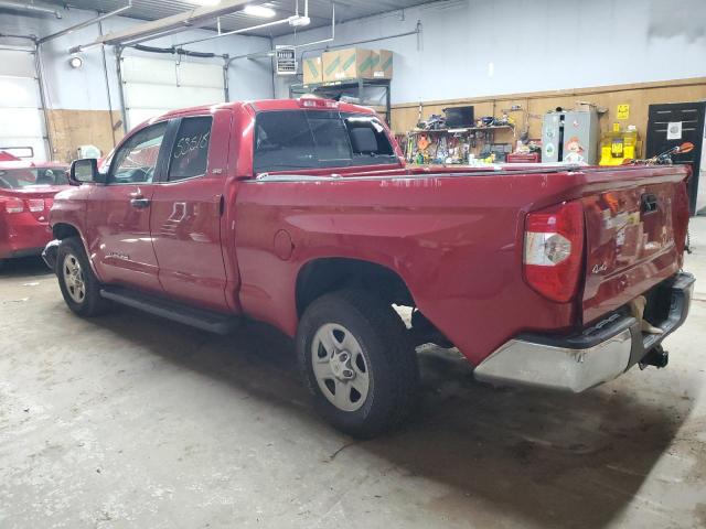 5TFUM5F16KX083186 - 2019 TOYOTA TUNDRA DOUBLE CAB SR/SR5 RED photo 2