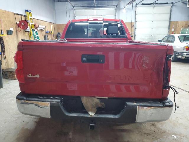 5TFUM5F16KX083186 - 2019 TOYOTA TUNDRA DOUBLE CAB SR/SR5 RED photo 6