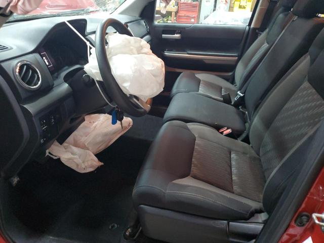 5TFUM5F16KX083186 - 2019 TOYOTA TUNDRA DOUBLE CAB SR/SR5 RED photo 7