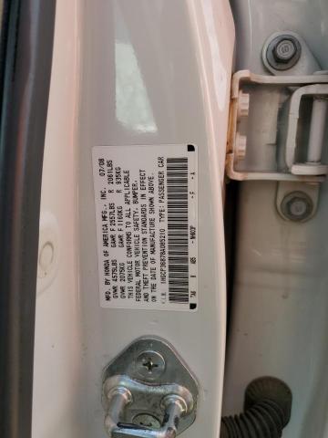 1HGCP36878A085210 - 2008 HONDA ACCORD EXL WHITE photo 12