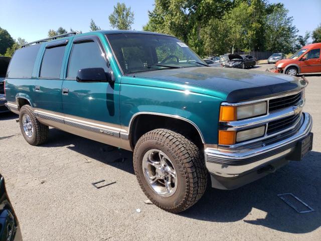 1GNFK16R1TJ406634 - 1996 CHEVROLET SUBURBAN K1500 GREEN photo 4