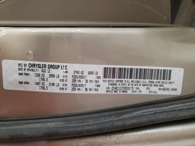 2C4RC1CG7DR532175 - 2013 CHRYSLER TOWN & COU TOURING L TAN photo 14