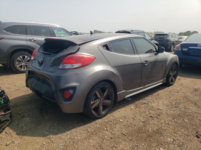 KMHTC6AE0DU124202 - 2013 HYUNDAI VELOSTER TURBO GRAY photo 3