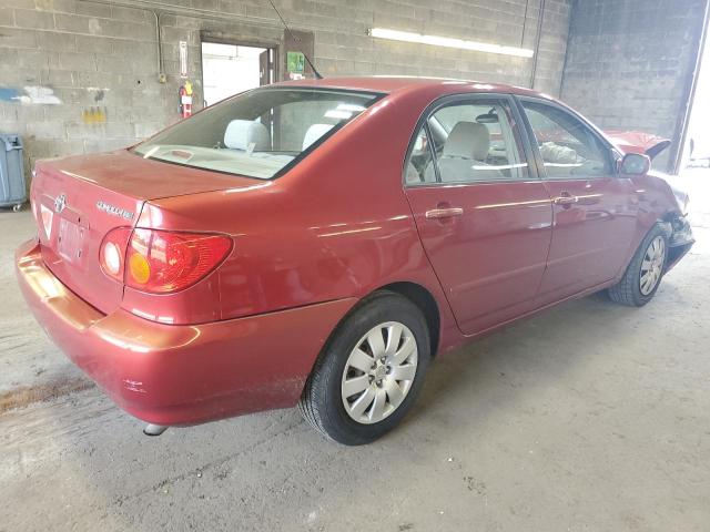 2T1BR32E74C205495 - 2004 TOYOTA COROLLA CE RED photo 3