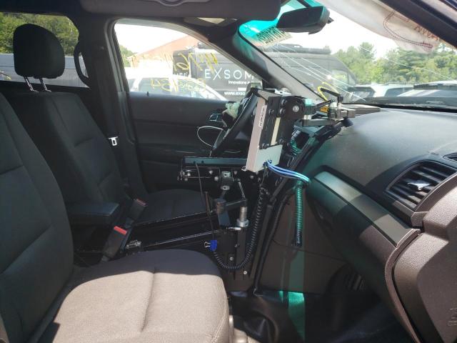 1FM5K8AR6HGA77482 - 2017 FORD EXPLORER POLICE INTERCEPTOR TWO TONE photo 5