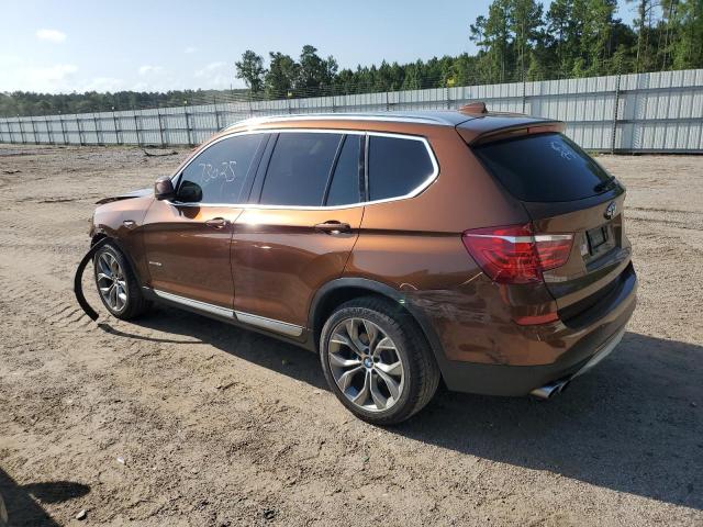 5UXWZ7C35H0V88325 - 2017 BMW X3 SDRIVE28I BROWN photo 2