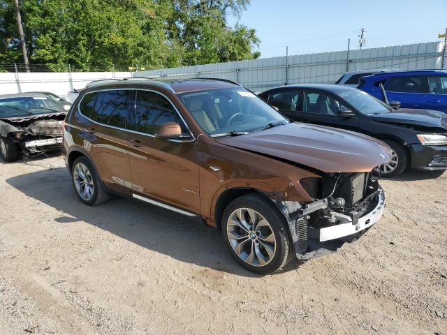 5UXWZ7C35H0V88325 - 2017 BMW X3 SDRIVE28I BROWN photo 4