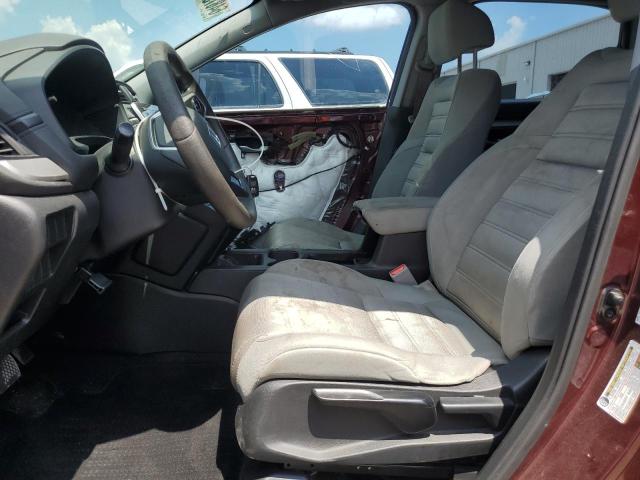 2HKRW5H37KH407921 - 2019 HONDA CR-V LX BURGUNDY photo 7