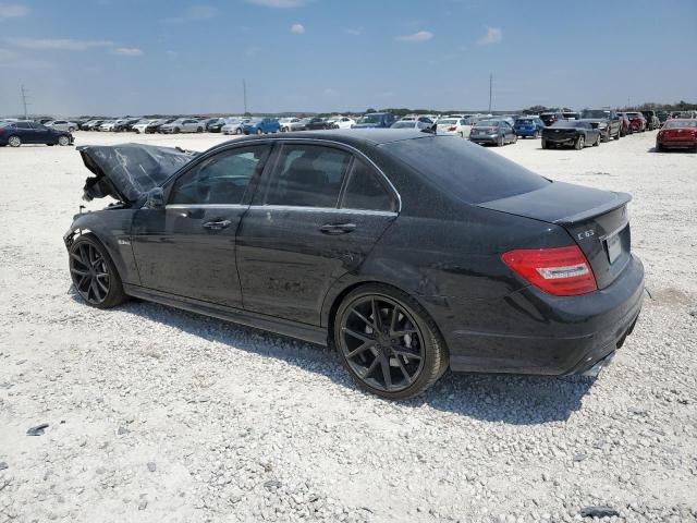 WDDGF7HB2CA627993 - 2012 MERCEDES-BENZ C 63 AMG BLACK photo 2