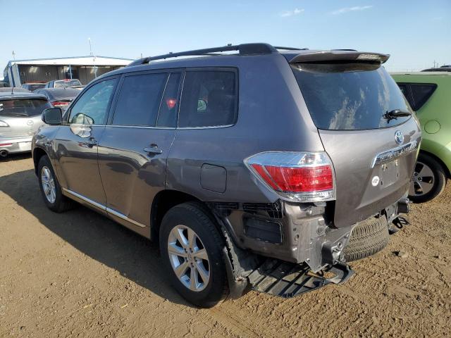 JTEBC3EH0D2013241 - 2013 TOYOTA HIGHLANDER HYBRID GRAY photo 2