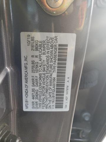 19UUB1F52LA007584 - 2020 ACURA TLX TECHNOLOGY 灰色 照片 12