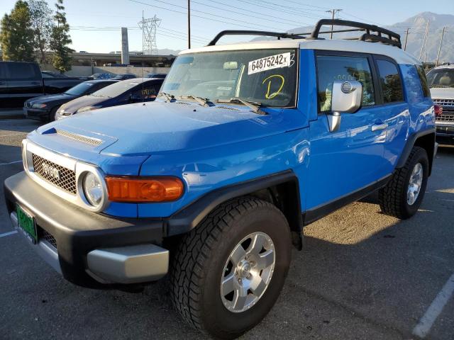 JTEBU11F870089523 - 2007 TOYOTA FJ CRUISER BLUE photo 2