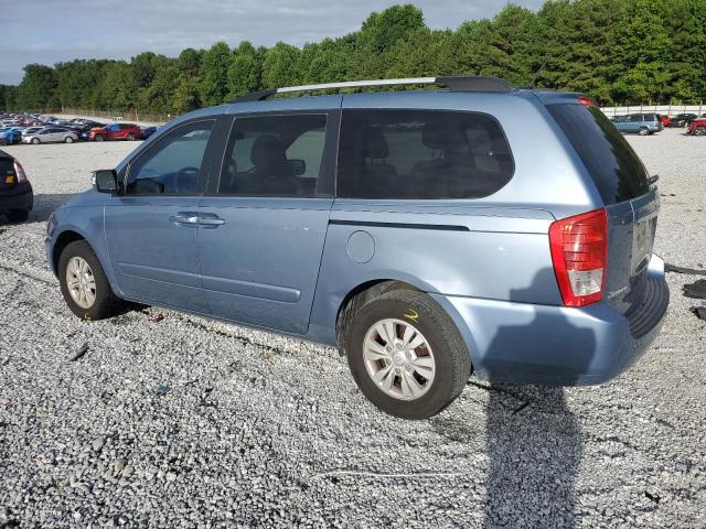 KNDMG4C74C6432105 - 2012 KIA SEDONA LX BLUE photo 2